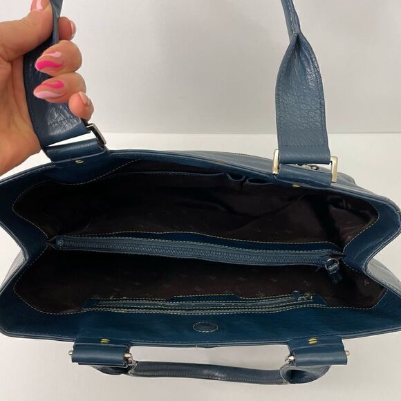 Kenneth Cole| Medium| Handbag | Blue| Several pockets - Picture 8 of 12